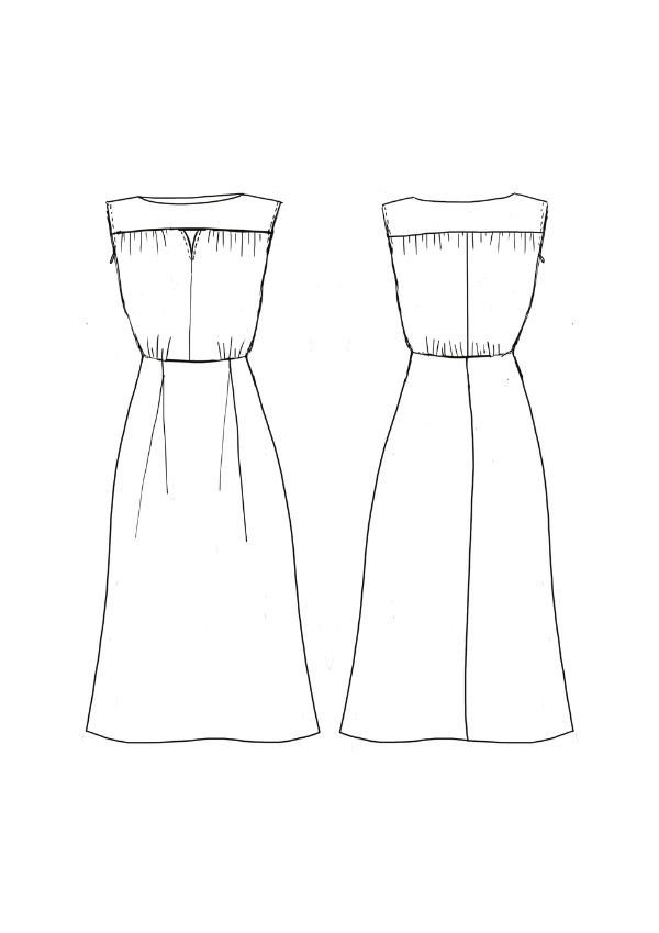 Haut Vol Dress  PDF Pattern (A0, A3, A4 and US letter)