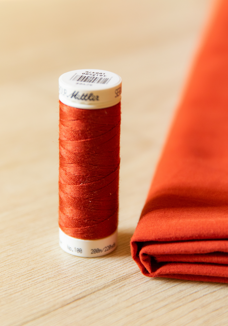 Orange Cinnamon Sewing Thread 200m