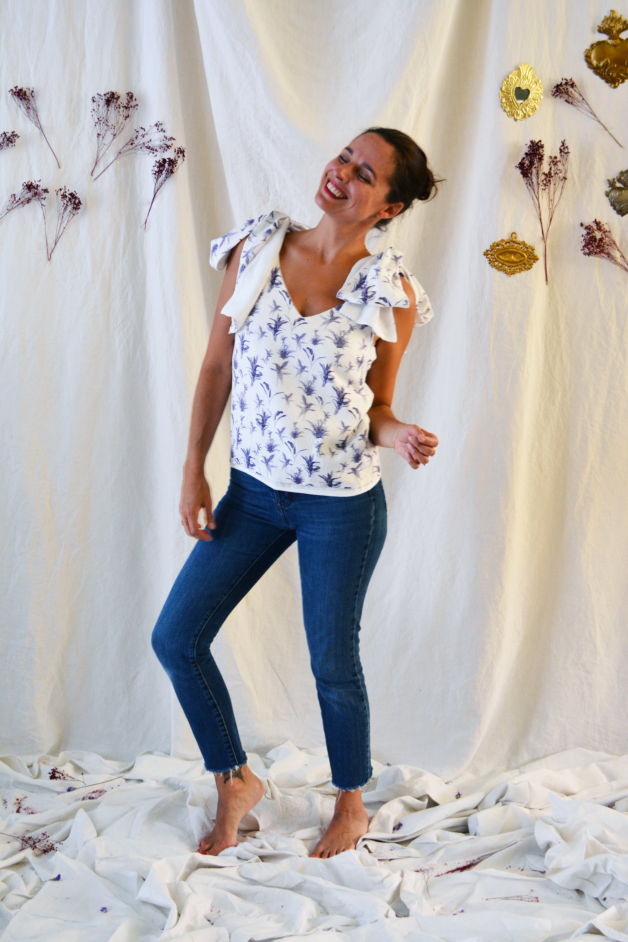 Nana Camisole Top PDF Sewing Pattern (A4 A0 US letter) – Maison Fauve UK