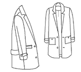 Maison Fauve Ray Coat illustration