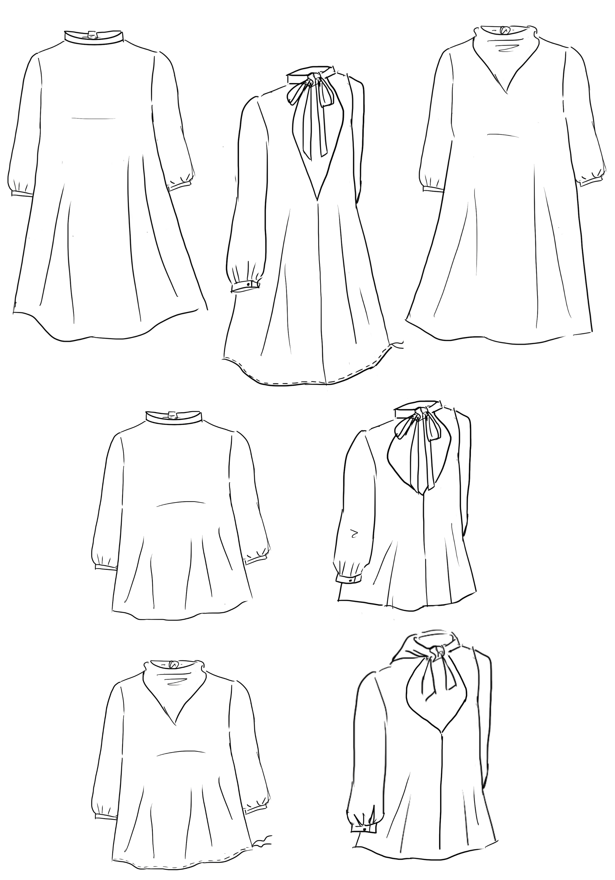 Mia Dress Blouse PDF Sewing Pattern (A4, A3, A0 and US letter) – Maison ...