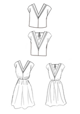 patron couture pdf robe top byzance