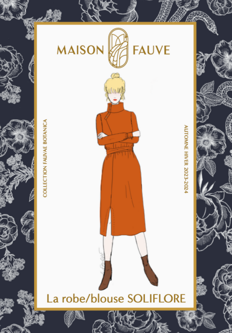 Maison Fauve Autumn Winter 23 / 24 Fauvea Botanica Soliflore Paper Sewing Pattern 