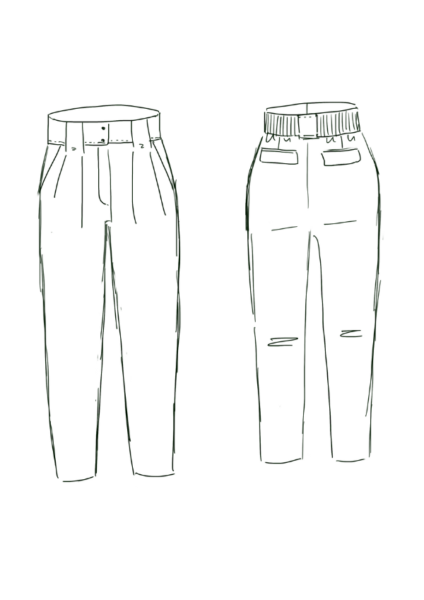 Belem Trousers/Shorts Paper Sewing Pattern