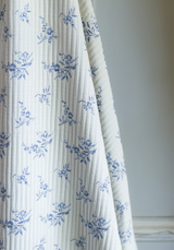 Jacquard Botanica Ecru / White Fabric - by 10 cm