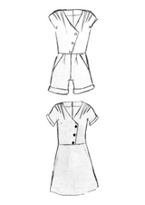 Eclipse Playsuit Dress Paper Sewing Pattern