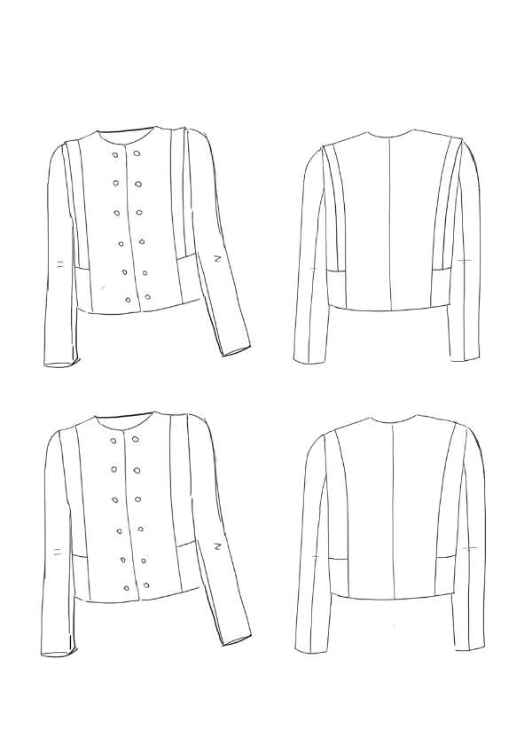 Metropolis Jacket PDF Sewing Pattern (A0, A3, A4 and US letter)