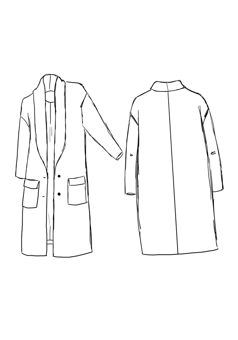 Pam Oversize Coat Paper Sewing Pattern
