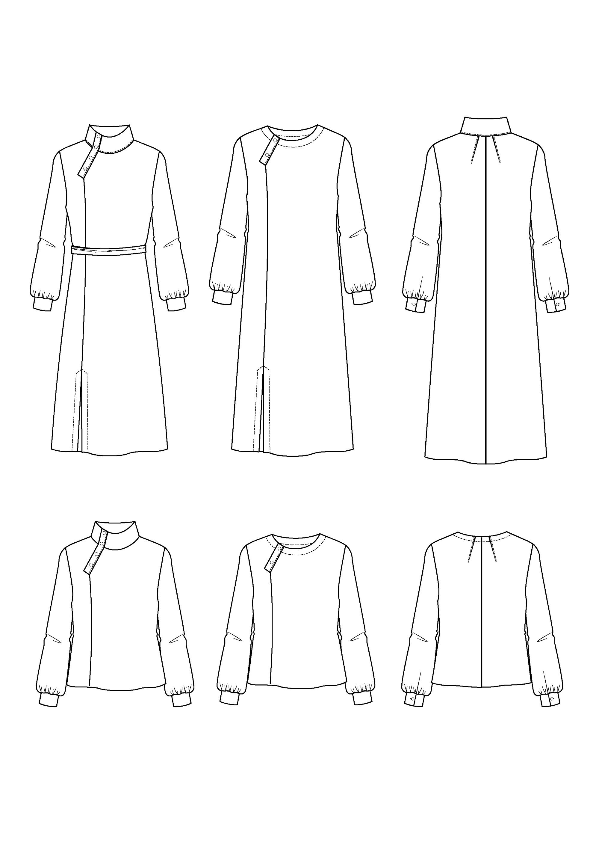 Soliflore Dress Blouse Paper Sewing Pattern – Maison Fauve UK