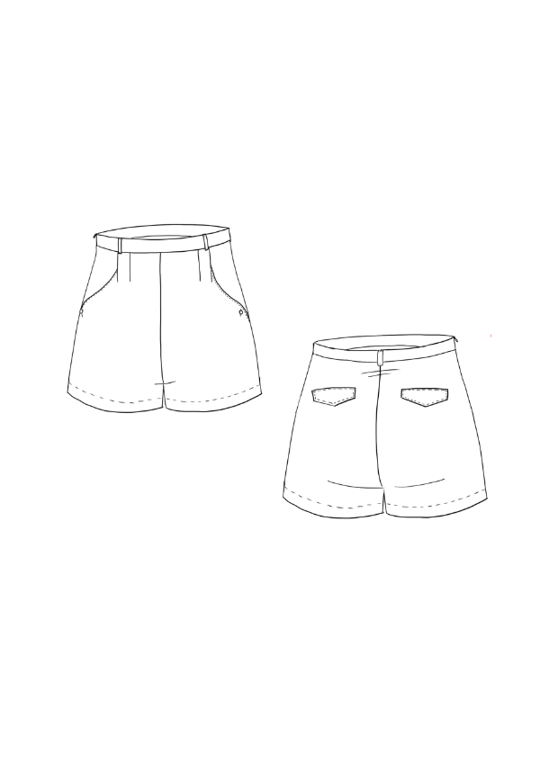 Grand Bain Shorts Paper Sewing Pattern