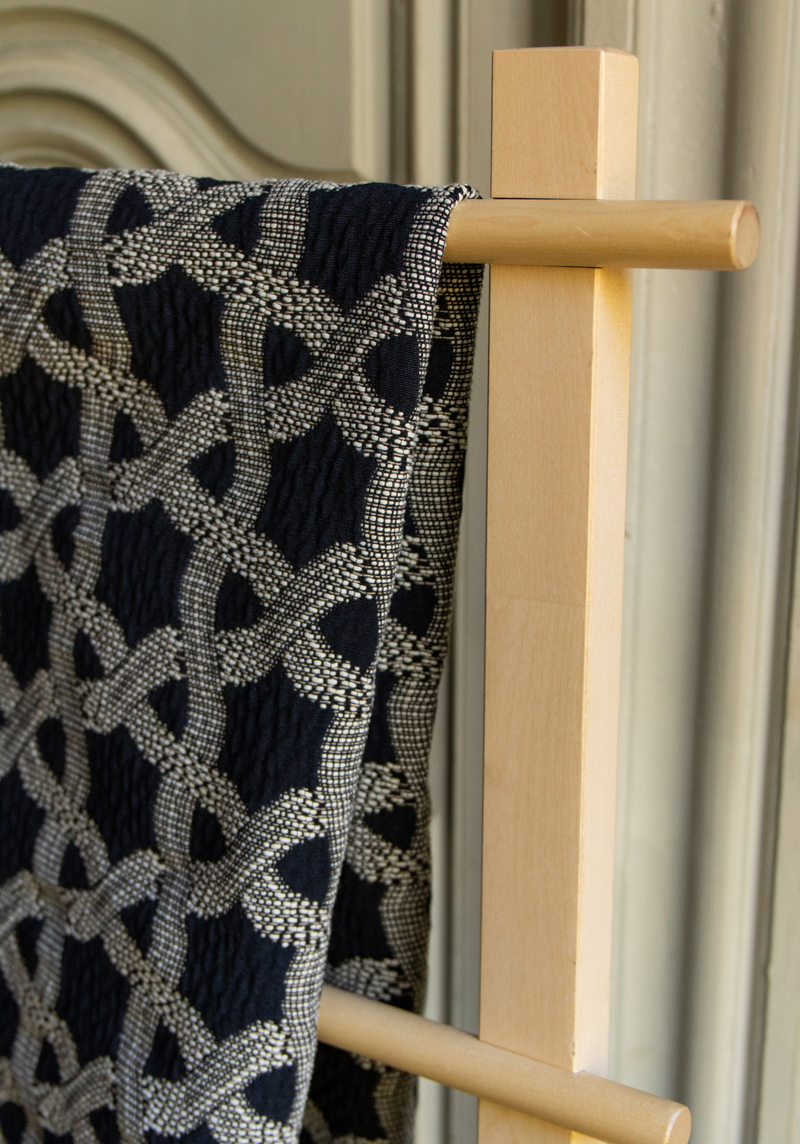 Loop Encre Jacquard Fabric - by 10 cm
