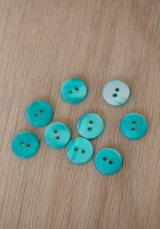 Bleu Lagon Mother-of-pearl Button 11mm