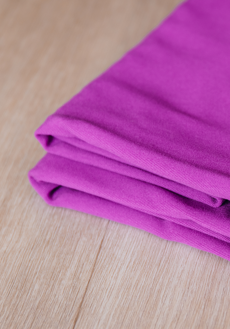 Ultra Violet Plain Viscose Twill Fabric - per 10cm