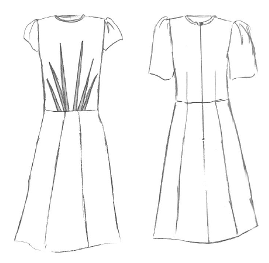 Zénith Blouse Dress PDF Pattern (A4 A0 and US letter) – Maison Fauve UK